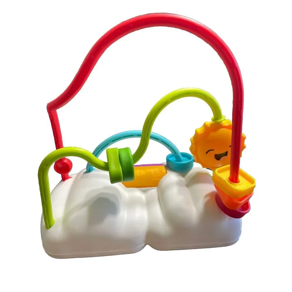Fisher Price Chasing Rainbows Bead Maze Infant 6M+ Toddler Developmental Toy EUC